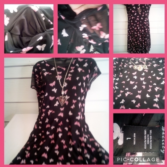 SOCIETY butterfly dress - Picture 3 of 5